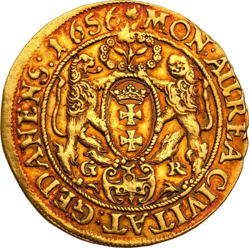 Jan II Kazimierz. Dukat 1656, Gdańsk